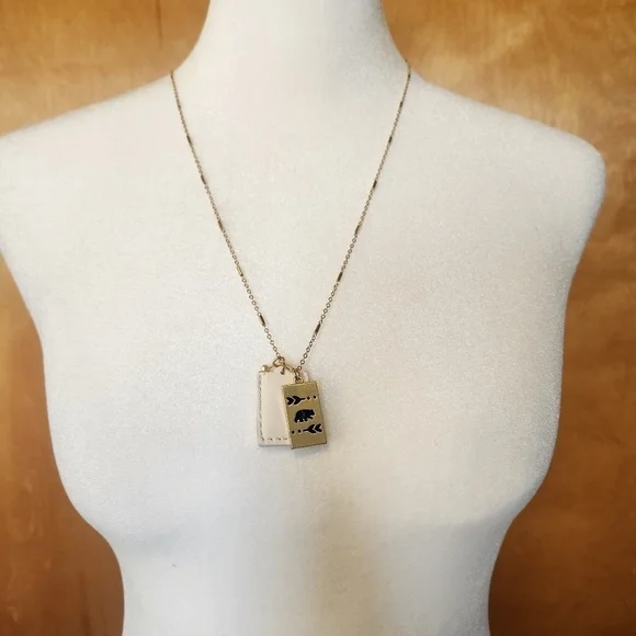 FIRST MY MOM FOREVER MY FRIEND LONG NECKLACE - NEW IN PACKAGE - GOLD TONE - Picture 3 of 6